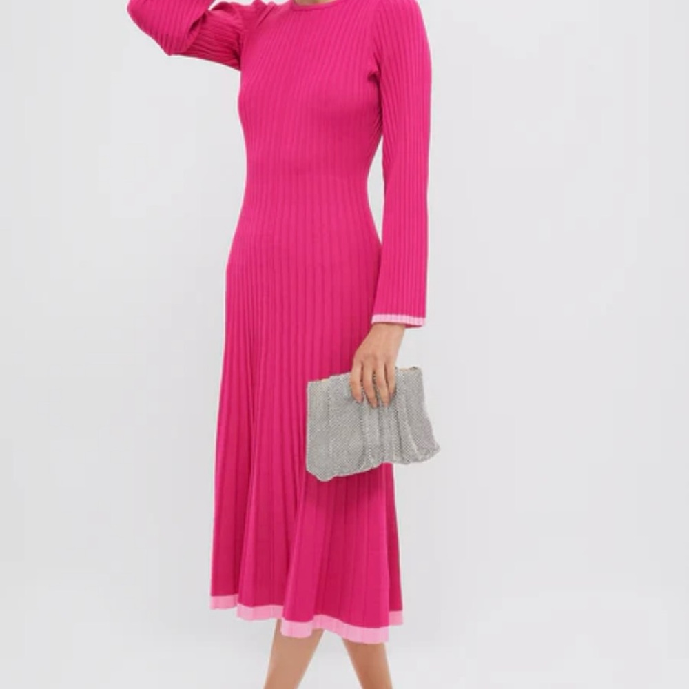 Tuckernuck Fuchsia Long Sleeve Dress